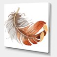 thumbnail image 3 of Designart Orange Ethnic Bird Feather Canvas Wall Art, 3 of 4