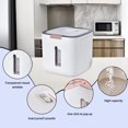 thumbnail image 4 of RKSTN Storage and Organization Airtight Rice Dispenser ,Cover Rice Bucket For Cereal Grain Flour Rice Beans Pet Food CountertopLarge Rice Storage Container With Lid,Proof Household Cereal Storage Bins, 4 of 7