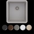thumbnail image 1 of Lexicon Platine LP-1618-K Petit Évier de Cuisine Composite Quartz Simple Bol&44; Noir, 1 of 1