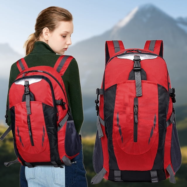 EGNMCR Multi High Capacity Functional Backpack Pack Double Shoulder Hip Belt Bag Compartment Computer Bag Water Resitive Travel Bag Pouch Hiking Climb Outdoor Backpack Polyester outdoor backpack