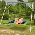 thumbnail image 2 of Goplus 700lb Giant 60" Platform Tree Swing Outdoor w/ 2 Hanging Straps, 2 of 10