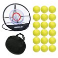 thumbnail image 2 of Golf Swing Trainer Chipping Net Golf Training Aids Indoor Outdoor Foldable Chipping Pitching Cages Hitting Mat Combination B, 2 of 6