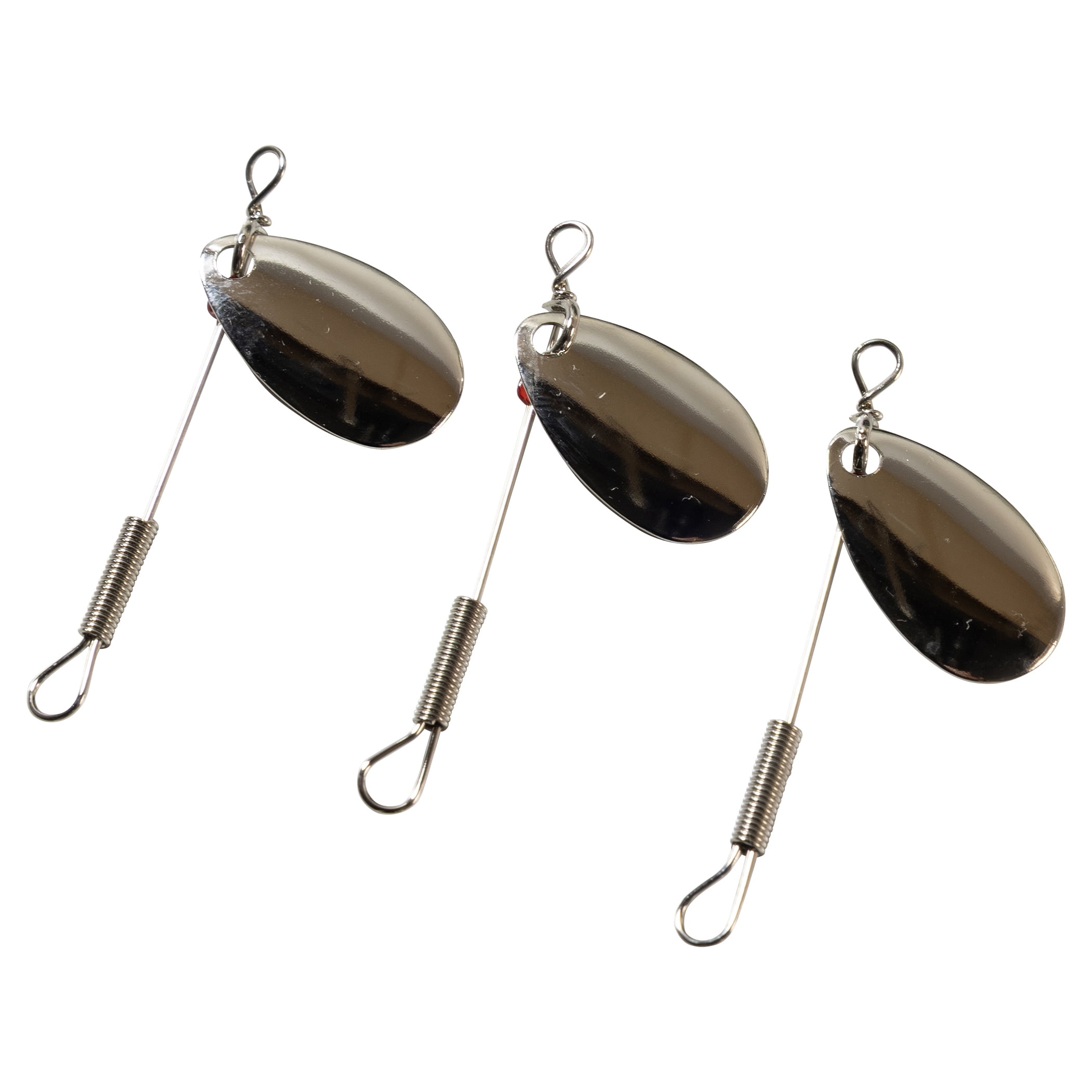 Lucky Strike Spinner simple nickel #2 – Ensemble de 3 – Leurre de pêche