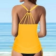 thumbnail image 3 of Women's Lace - Up Swimwear Tops - Underwire, Full Coverage, Push - Up, Tie - Back - Polyester, for Swimming Pool & Beach - Available in Multiple Sizes, 3 of 6