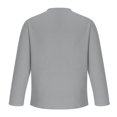 thumbnail image 4 of RXIRUCGD Haut/chemise à Manches Longues Respirant pour Homme, Mode Sport Décontractée Extérieur, Col Ras du Cou, Gris, Taille : 2TG, 4 of 7