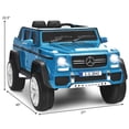 thumbnail image 2 of Gymax 12V Licensed Mercedes-Benz Kids Ride On Car RC Motorized Vehicles w/ Trunk Navy, 2 of 10