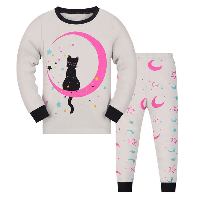 Ensemble de Pyjama pour Petite Fille, Imprimé Dinosaure, Chandail à Col Rond, Haut à Enfiler, Ensemble de Pyjama Décontracté, Pyjama pour Tout-Petit Garçon 6T