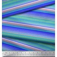 thumbnail image 3 of Soimoi Poly Georgette Fabric Stripe,Heart & Dot Texture Printed Fabric 1 Yard 52 Inch Wide, 3 of 3