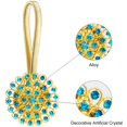 thumbnail image 3 of Attaches de Rideaux en Cristal, 2 Pack Attaches de Rideaux Style Étoile Clips Diamant avec Corde Extensible pour Décoration Maison Bureau, 3 of 7
