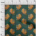 thumbnail image 1 of oneOone Cotton Poplin Fabric Peacock Block Print Fabric By Yard 42 Inch Wide, 1 of 4