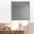 thumbnail image 2 of Self-Adhesive Pleated Blinds Half Blackout Window Curtains Grey (90x180cm), 2 of 6