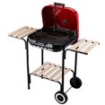 thumbnail image 1 of Outsunny Charcoal BBQ Trolley Barbecue Grill, 1 of 2