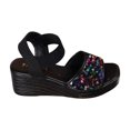 thumbnail image 2 of Cameland Spring And Summer New Fish Mouth Glitter Beach Thick Bottom Elastic Set Foot With Wedge Sandals Sandals For Women, 2 of 4
