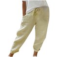 thumbnail image 1 of Birdeem Pantalons Décontractés Droits Imprimés Mode Été pour Femmes, 1 of 5