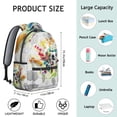 thumbnail image 4 of Competition Sports Students Backpack Baseball Football Soccer Basketball Ball Game School Bag with Team Design, Durable and Adjustable Strap, 4 of 6