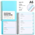 thumbnail image 4 of A6 Mini Password Book – Spiral Bound Pocket Notebook with Alphabetical Tabs (4.25x5.7in, Durable PP Cover), 4 of 6