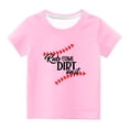 thumbnail image 4 of Qertyioot T-Shirts pour Enfants Manches Courtes T-Shirt Graphique Col Rond Crop Top pour Filles et Garçons de 3 à 14 Ans T-Shirt Tee Enfants S10 et Moins, 4 of 4