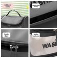 thumbnail image 3 of Translucent Cosmetic Bag, Cosmetic Bag Set Frosted Translucent PVC With Zipper Handle Portable Travel Bag, Hangable And Handy Cosmetic Bag, 3 of 8