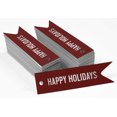 thumbnail image 2 of Inkdotpot Pack Of 100 Real Silver Foil Paper Tags Happy Holiday Favor Hang Tags, 2 of 6