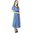 thumbnail image 3 of Bimba Kaftan Long Maxi en Coton pour Femmes, Caftan de Nuit, Couvre-Maillot, 3 of 6
