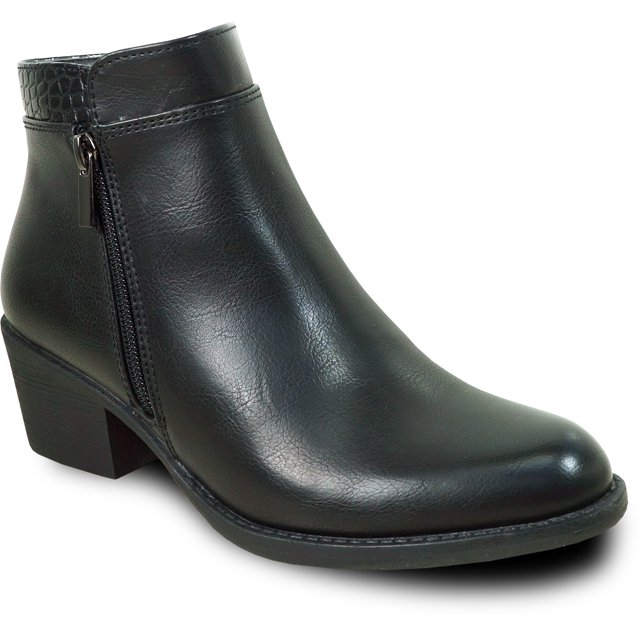 kozi Canada Bottillon Robe Imperméable pour Femme VENUS-2 Botte d'Automne avec Double Fermeture Éclair Noir
