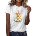 thumbnail image 2 of Weiqiqre Spring Outfits for Women 2025 Happy Easter T Shirt Easter Bunny Shirt Cute Rabbit Graphic Tee Gift Spring Tees Tops, 2 of 4