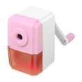 thumbnail image 2 of Manual Long Point Pencil Sharpener for Art Drawing, Adjustable Core Strength Sharpener with Transparent Case for Charcoal Pencils (Blue/Pink), 2 of 8