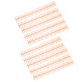 thumbnail image 4 of Binding Coils, Aging Resistant 30 Holes Binding Spines 1/2in 10Pcs Plastic Strip  For Student For Office Orange, 4 of 8