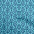 thumbnail image 1 of oneOone Rayon Turquoise Blue Fabric Damask Fabric For Sewing Printed Craft Fabric By The Yard 56 Inch Wide, 1 of 5