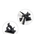 thumbnail image 2 of EeaseCA 100pcs Plastic Clips Black Adhesive Backed Wire Adjustable Cable Clips Adhesive Cable Management Clips Adjustable Clamp, 2 of 5