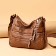 thumbnail image 4 of Xingzhi Ladies Cross Body Bag Messenger Large Over Shoulder Handbag Long Strap Brown, 4 of 8