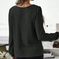 thumbnail image 4 of Besolor Long Sleeve Shirts for Women Lightweight Crewneck Tunic Tops Casual Comfy Knit Ribbed Sweaters Basic Pullover, 4 of 7