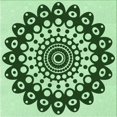 thumbnail image 1 of Ahgly Tapis d'Intérieur Lavable en Machine Carré Vert Pâle, 6 Pieds Carré, 1 of 7