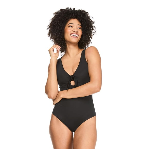 George Women's Front Tie One Piece Swimsuit
