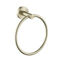 thumbnail image 2 of Towel Holder Stainless Steel Practical Fixing Rings Hanging Rack Exquisite Convenient Hanger Stand for Home Bathroom Kitchen Use Golden, 2 of 6