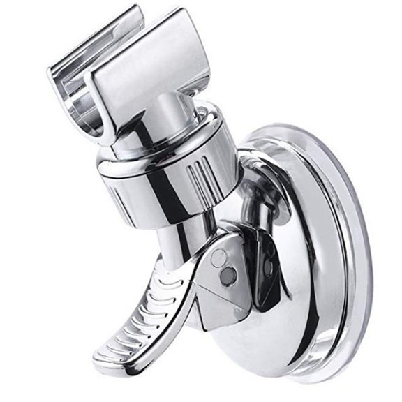 Support de Pomme de Douche pour Salle de Bain, Support à Ventouse, Mural, ABS, Ajustable