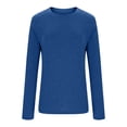 thumbnail image 4 of Yuyuzo Chandails à Manches Longues pour Femmes, Couche de Base Thermique Légère, T-Shirts à Col Rond, Hauts Chauds et Confortables avec Chaussettes, 4 of 7