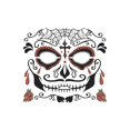 thumbnail image 2 of Day of the Dead Temporary Tattoo, 2 of 2
