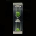 thumbnail image 2 of jifeng Acrylic Clear 3 Minute Hourglass Hourglass Kitchen Hourglass Timer Gift Colorful Green, 2 of 6