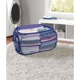 thumbnail image 2 of Panier à linge en maille à deux voies Mainstays avec poignées de transport faciles et fermeture éclair latérale - Bleu, 2 of 2