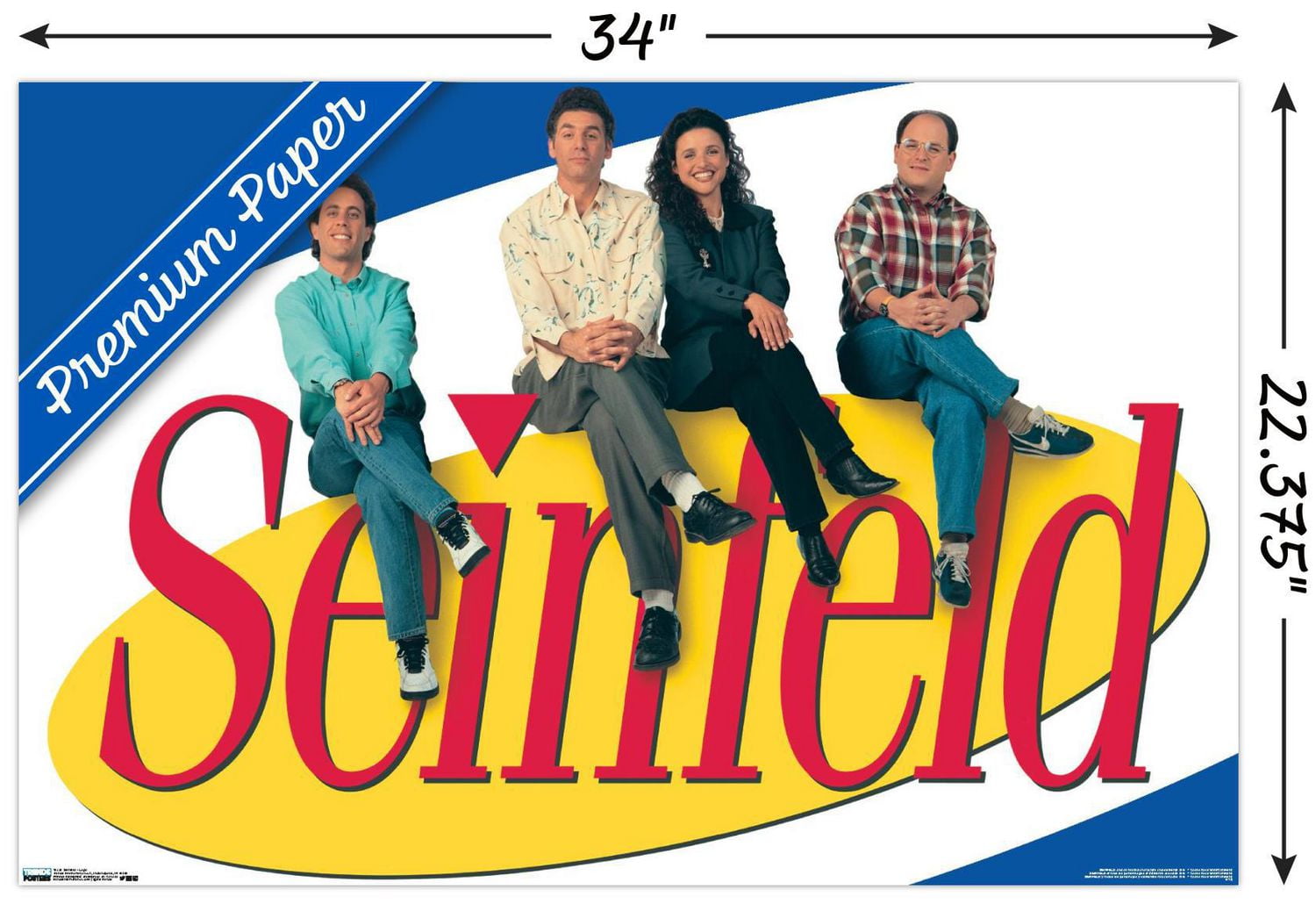 Seinfeld - Logo Wall Poster, 22.375" x 34"