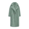 thumbnail image 5 of LOVZFMLL Vestes pour Femmes Manteau à Manches Longues en Cheveux d'Agneau Col Chaud, 5 of 5
