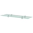 thumbnail image 1 of vidaXL Floating Shelves 2 pcs Glass 90x20 cm 8 mm, 1 of 4
