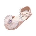 thumbnail image 3 of REDARER Girls' Crystal Pearl Leather Sandals,Size 8-9 Years, 3 of 6