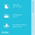 thumbnail image 3 of Intex Fauteuil Lounge Gonflable Ultra avec Porte-Gobelet et Pouf Ensemble (Lot de 2), 3 of 8
