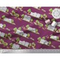 thumbnail image 2 of Soimoi Satin Silk Fabric Vehicles,Tree & Shops Architectural Print Fabric by the Yard 42 Inch Wide, 2 of 3