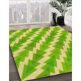 thumbnail image 3 of Ahgly Company Machine Washable Indoor Rectangle Transitional Aloe Vera Green Area Rugs, 7' x 9', 3 of 7