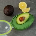 thumbnail image 1 of Outils de Cuisine et Déco de Cuisine à la Maison, Glacière en Aguacate, Glacière en Aguacate Réutilisable, Contenant Scellé en Silicone pour le Rangement des Fruits (Vert), 1 of 6