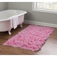 thumbnail image 4 of New Flokati 1400gr 2'4" x 4'8" Accent Rug, Pastel Pink, 4 of 6