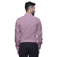 thumbnail image 3 of BESTMAN Formal Shirts For Men Slim Fit Printed Full Sleeve Shirts For Men, 3 of 5